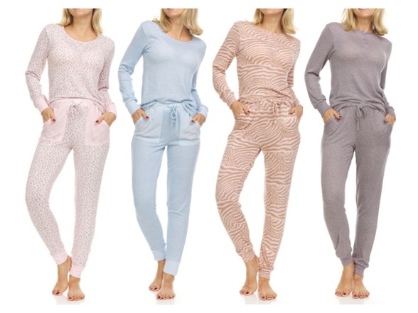 4-Pack Women's Assorted Ultra-Soft Long Sleeve Pajama Sets $33 ($8.50 per Set) + Free Shipping w/ Prime