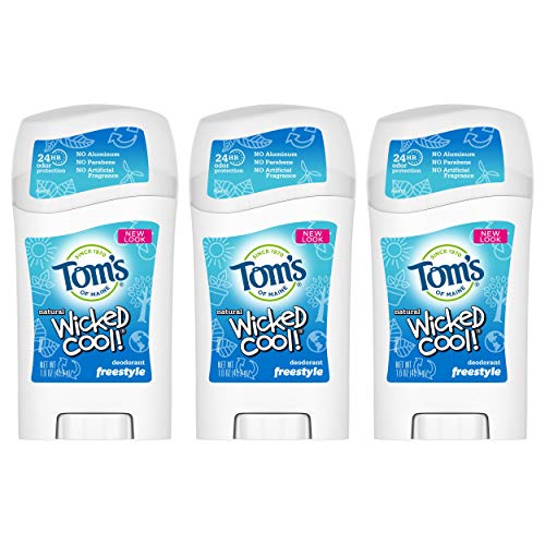 3-Pack 1.6-Oz Tom's of Maine Aluminum-Free Wicked Cool Natural Deodorant for Kids (Freestyle) $9.31 ($3.10 each) w/ S&S + Free Shipping w/ Prime or on $25+