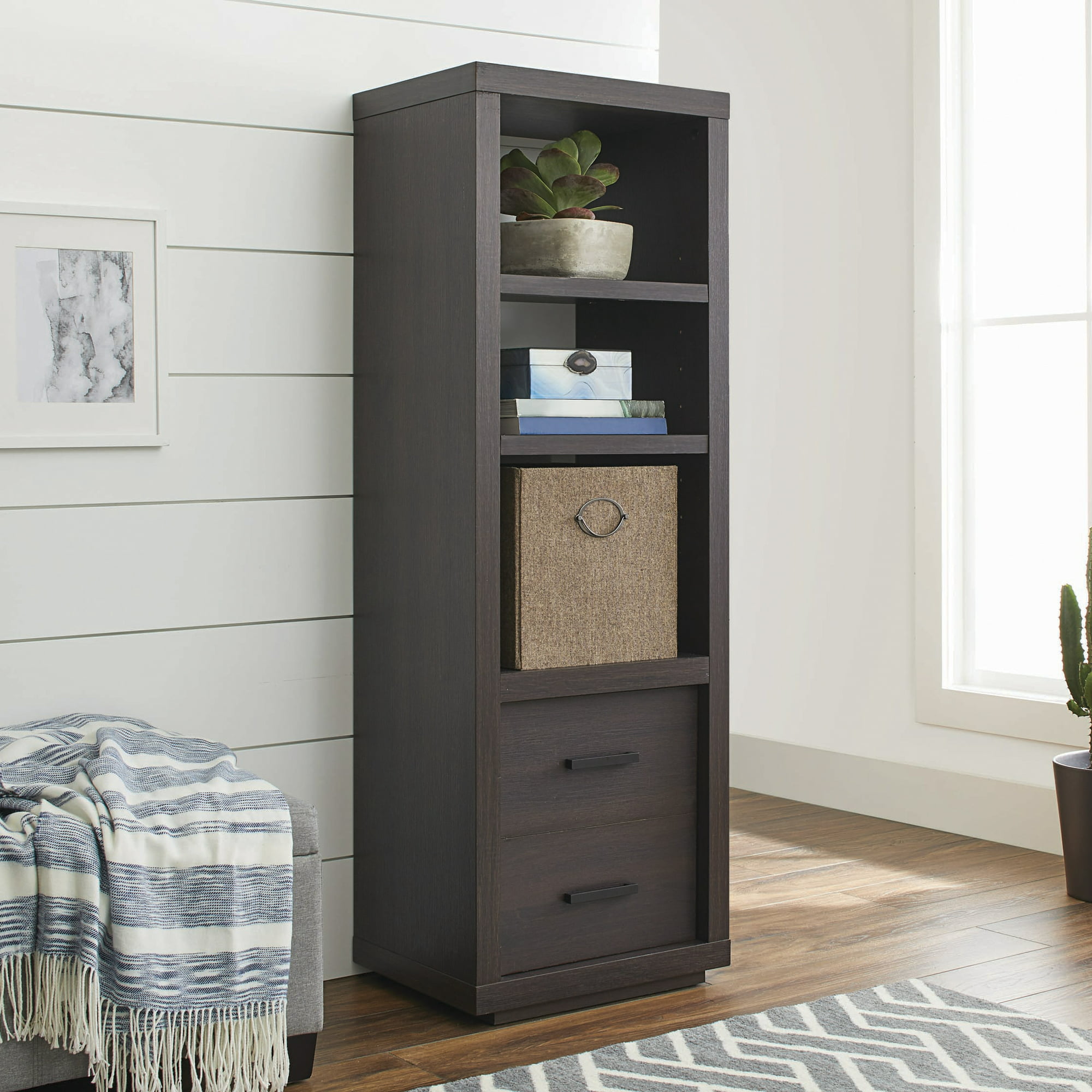 60" Better Homes & Gardens Steele Storage Bookcase $65 + Free Shipping