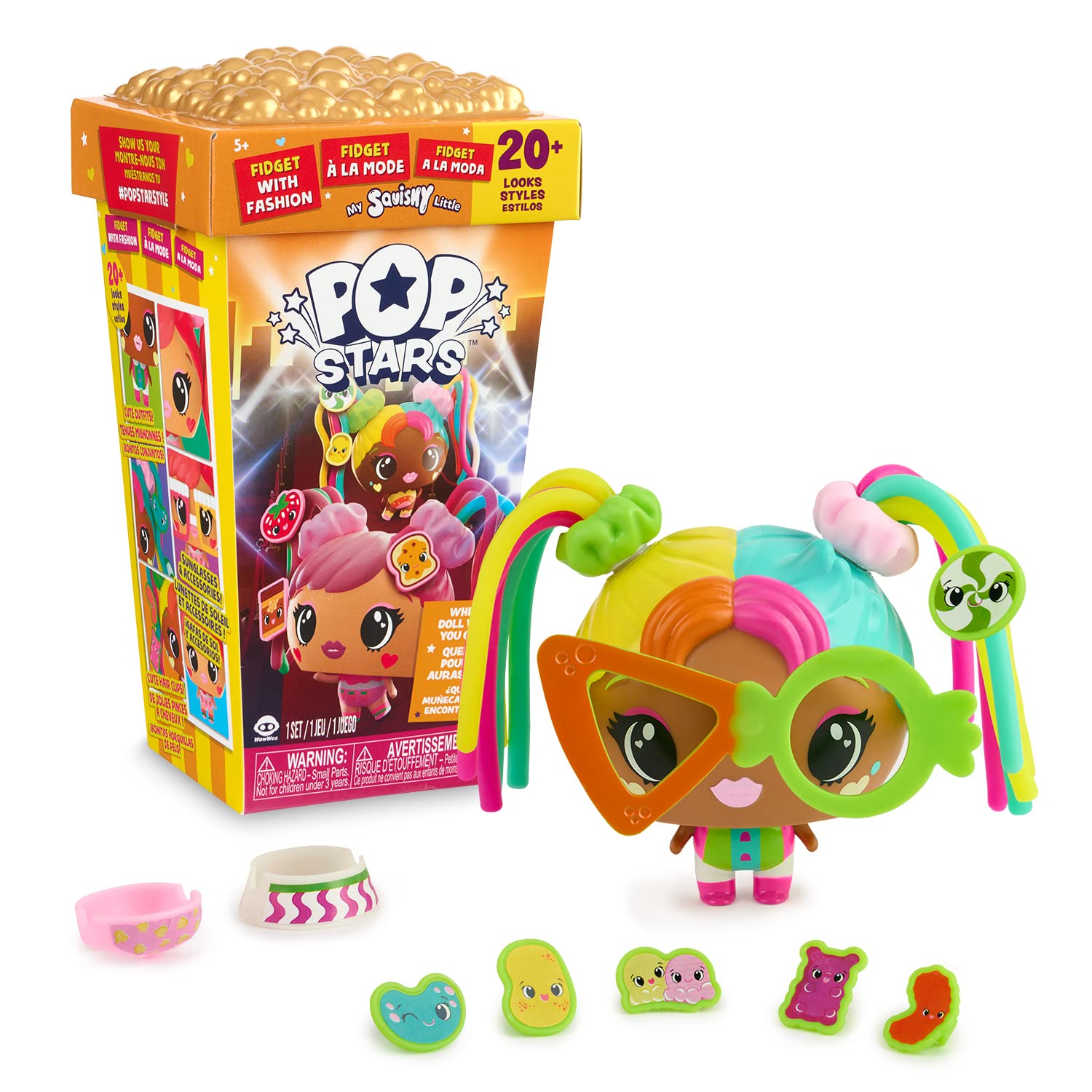 WowWee My Squishy Little Pop Stars Surprise Box w/ 2 Outfits and Accessories (Orange) $4.49 + Free Shipping w/ Prime or on $25+