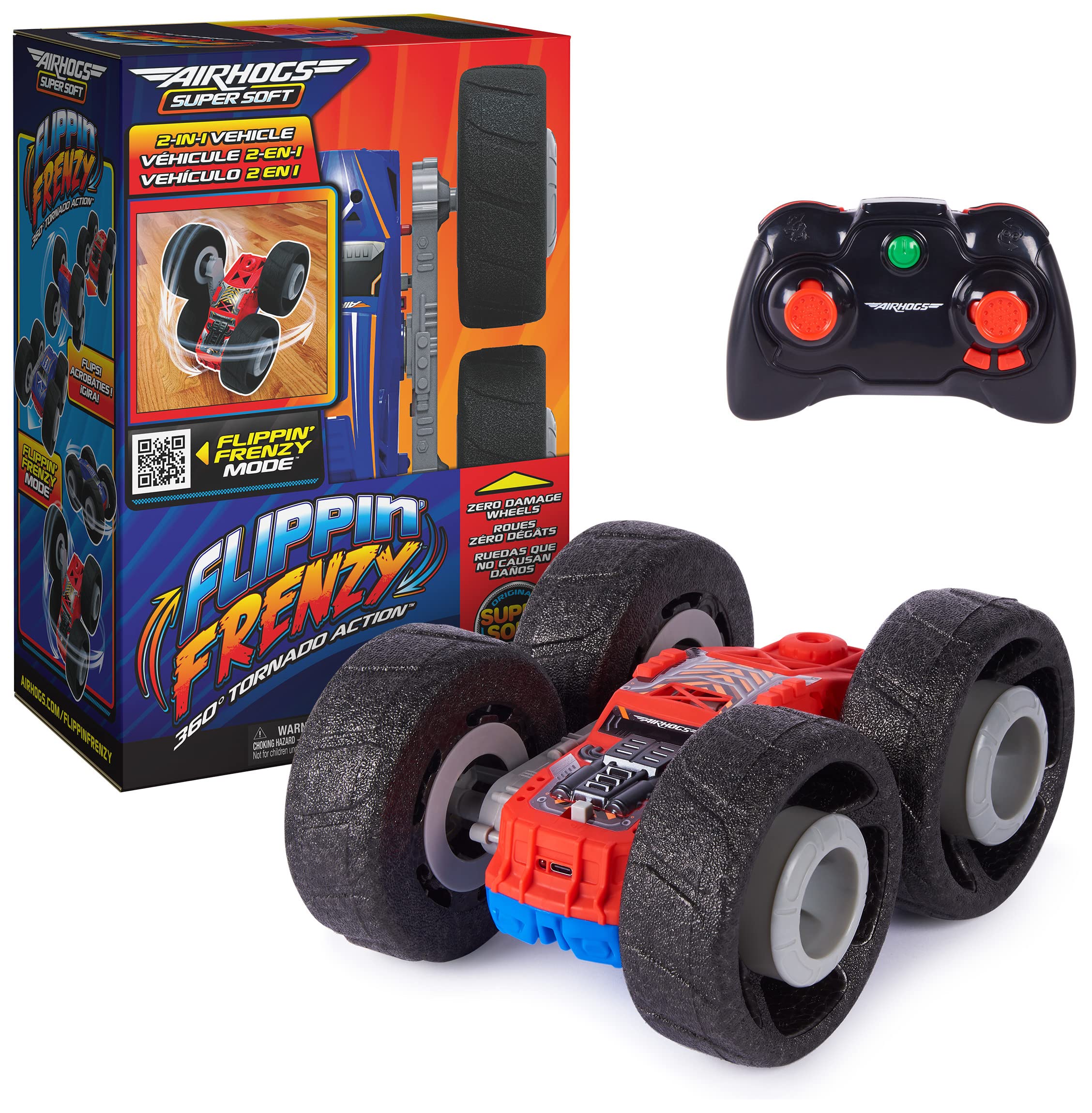 Air Hogs Super Soft Wheel Flippin’ Frenzy 2-in-1 Stunt RC Vehicle $18.54 + Free Shipping w/ Prime or on $25+