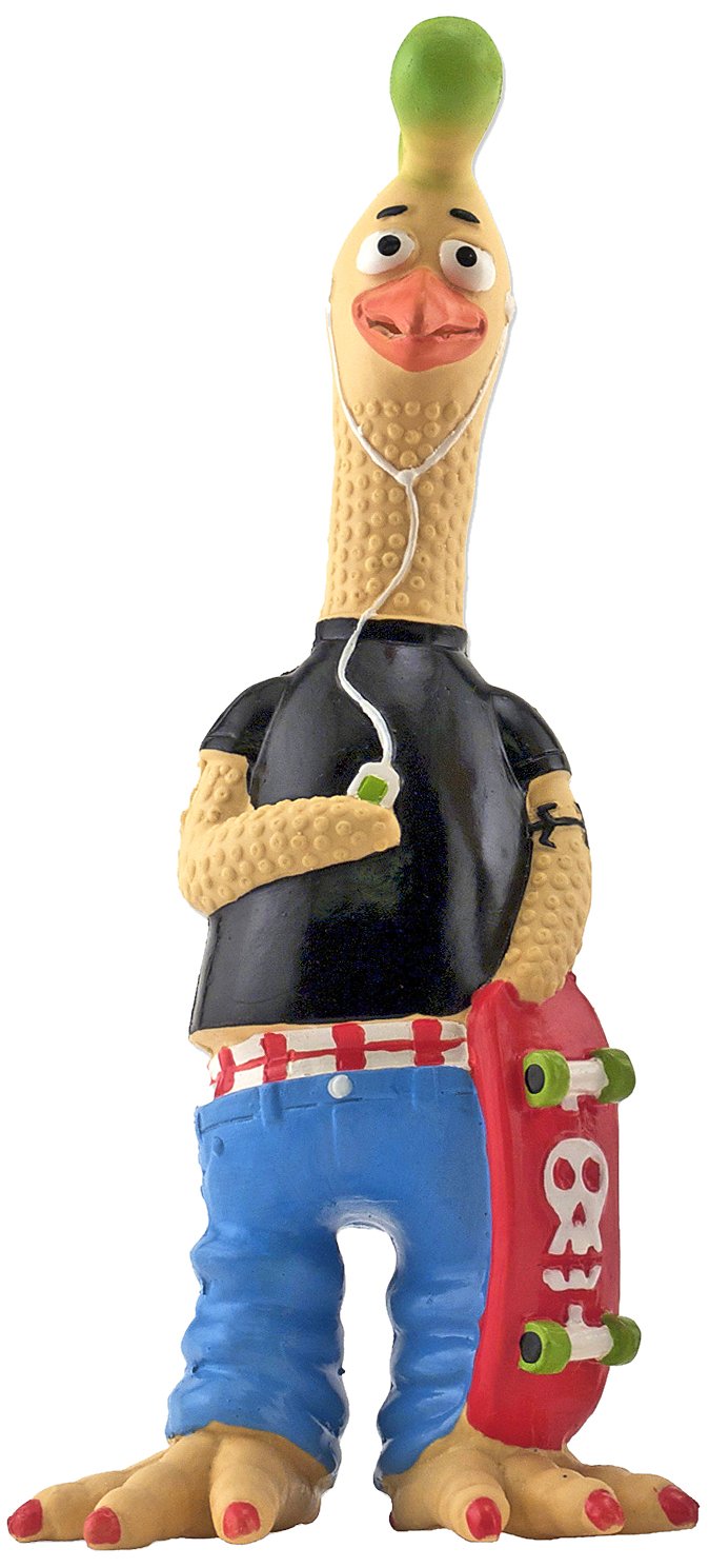 RUFFIN' IT Tony Mohawk Durable Latex Chicken Dog Toy (Small) $3.69 + Free Shipping w/ Prime or on $25+