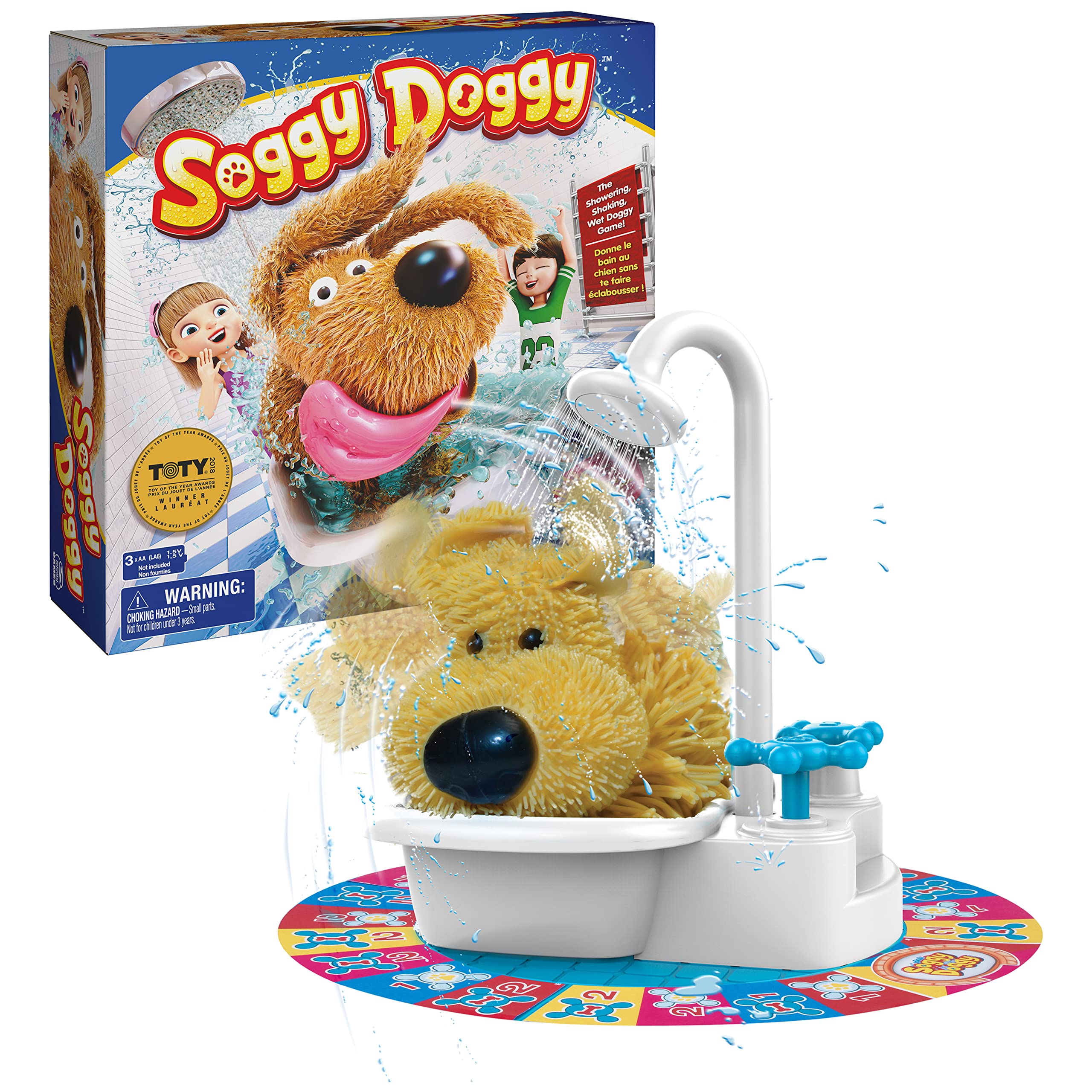 Soggy Doggy Showering & Shaking Wet Dog Board Game  $7.93 + Free Shipping w/ Prime or on $25+