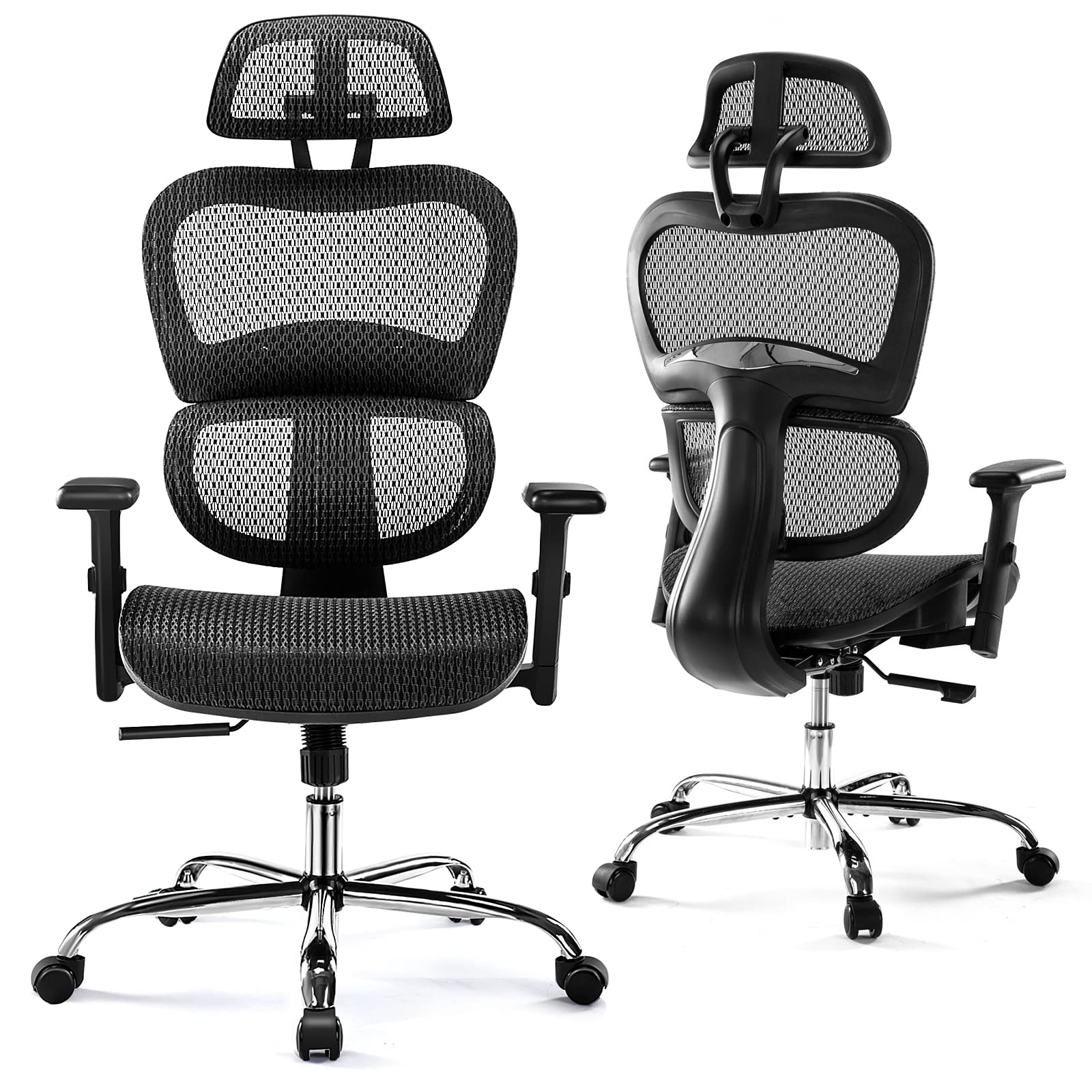 JHK Ergonomic High Back Swivel Mesh Office Chair (Night Black) $64.41 YMMV + Free Shipping