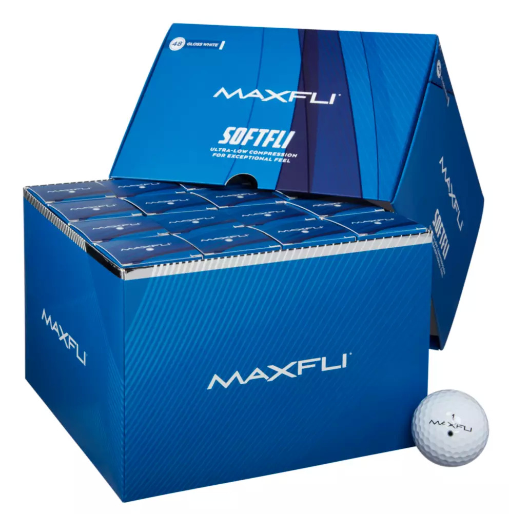 Maxfli: 48-Pack 2023 Softfli Golf Balls $59.98, 48-Pack Straightfli Golf Balls $59.98, More + Free Shipping or Free Store Pickup at Dick's Sporting Goods