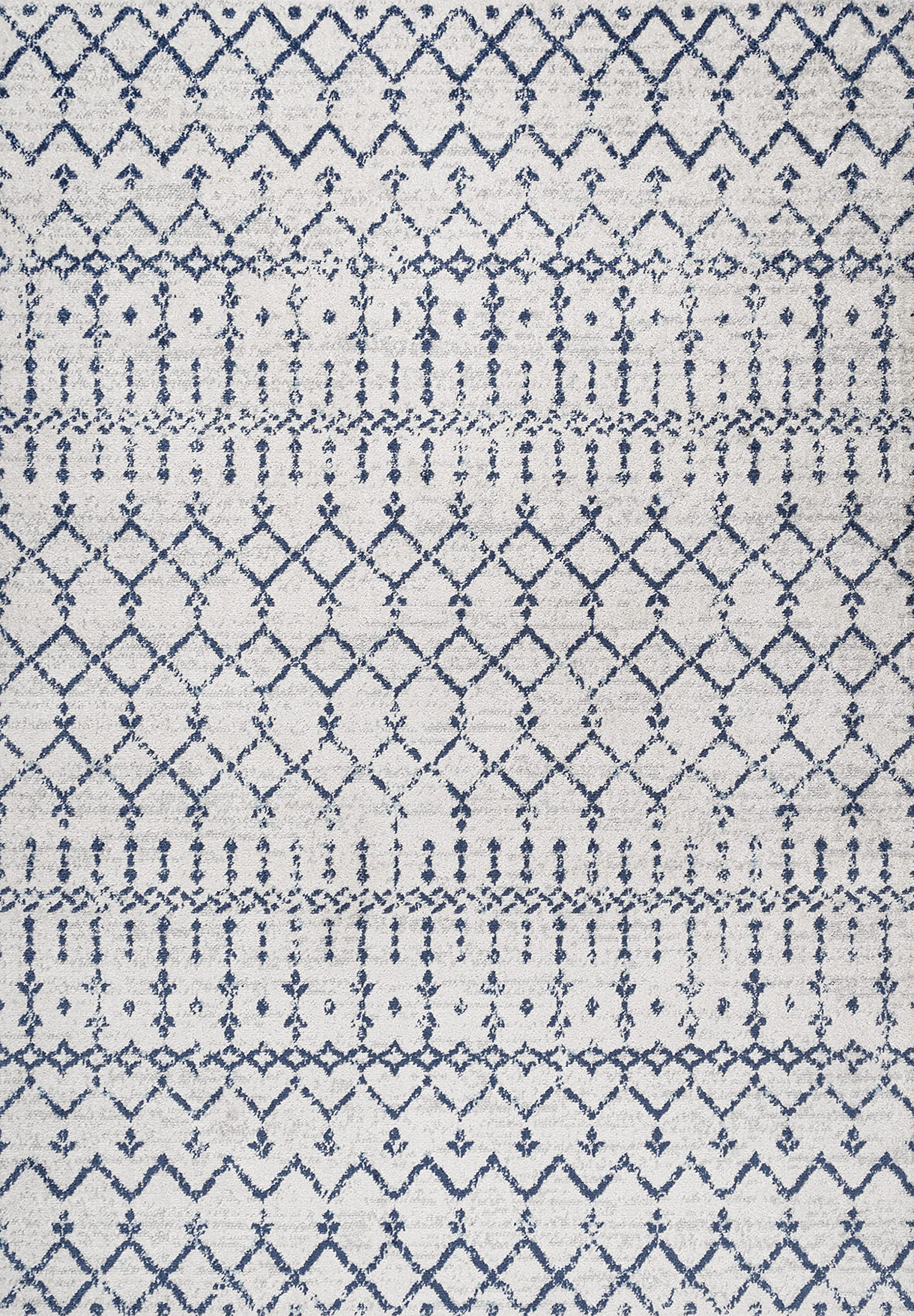 4' x 6' Jonathan Y Moroccan  Hype Boho Vintage Diamond Area Rug (Cream/Navy) $31.40, More + Free Shipping w/ Prime or on $25 or $35+