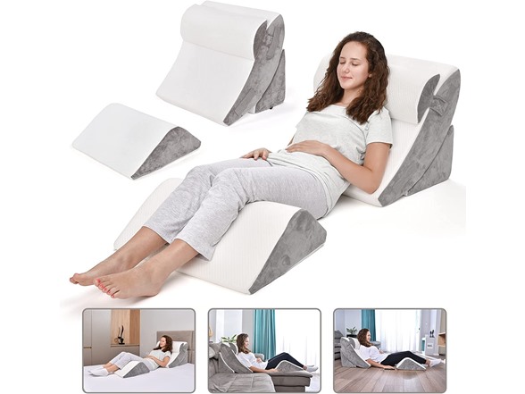 4-Piece BRITENWAY Bed Wedge Pillow Set $56 + Free Shipping w/ Prime