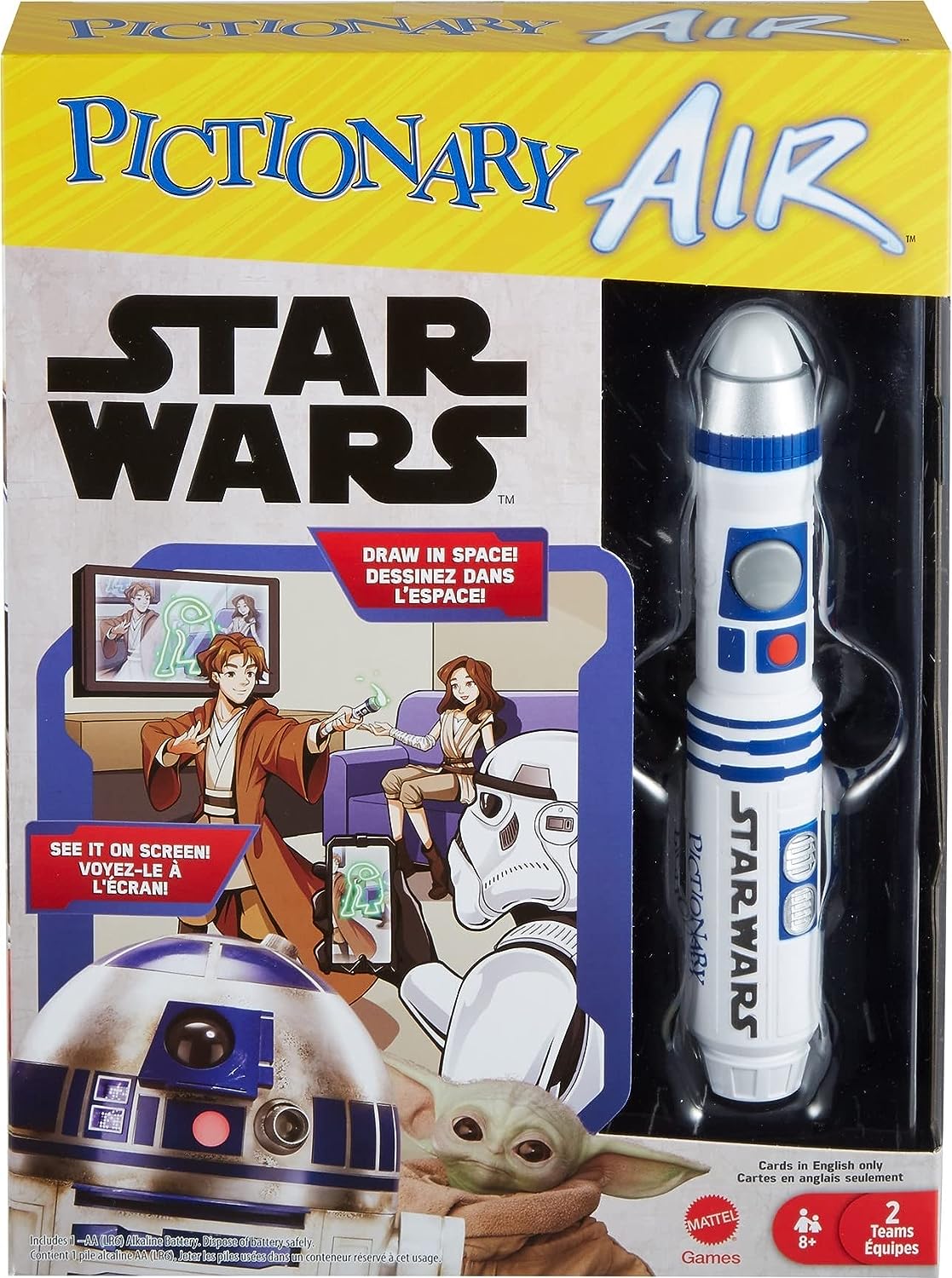 Pictionary Air Star Wars Family Drawing Game w/ R2-D2 Lightpen $8.76 + Free Shipping w/ Prime or on $35+