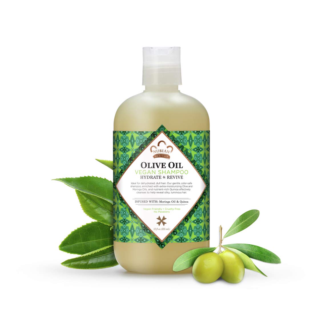 12-oz Nubian Heritage Shampoo for Dry Hair Olive Oil Hydrate and Revive $3.98 w/ S&S + Free Shipping w/ Prime or on $35+