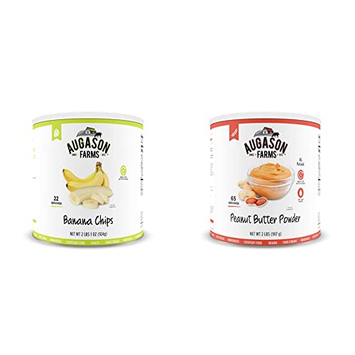Augason Farms: 33-Oz Banana Chips $8.98, 33-Oz Banana Chips + 2-Lb Peanut Butter Powder $21.20, & More Free Shipping w/ Prime or on $35+