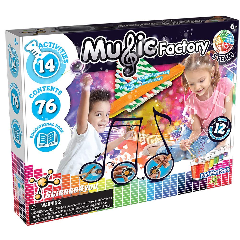 PlayMonster Science4you Kids' Music Factory w/ 14 Sonic Experiments  $4.45 + Free Shipping w/ Prime or on $35+