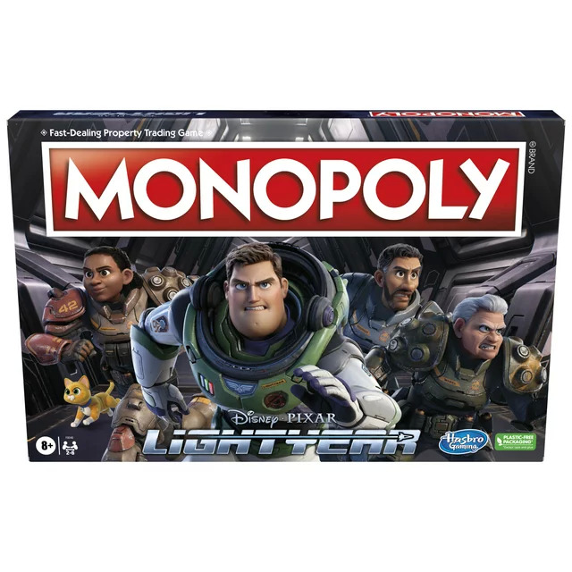 Monopoly: Disney and Pixar's Lightyear Edition Board Game $8.97 + Free Shipping w/ Walmart+ or $35+