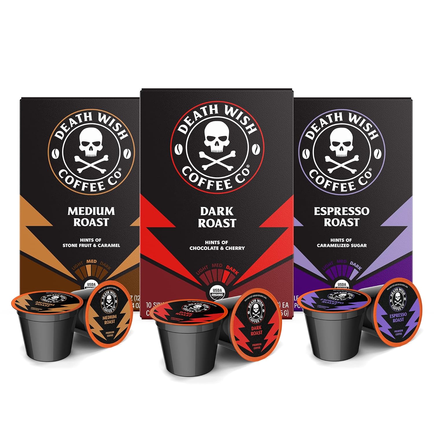 Death Wish Coffee Keurig Compatible Single Serve Coffee Pods 10Count