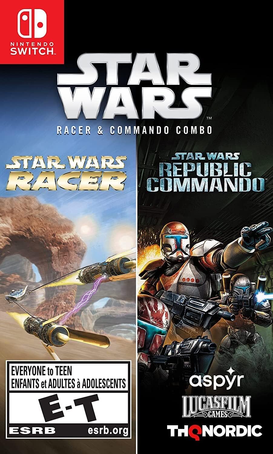 Star Wars Racer & Commando Combo (Nintendo Switch Physical) $19.93 + Free Shipping w/ Prime or on $35+
