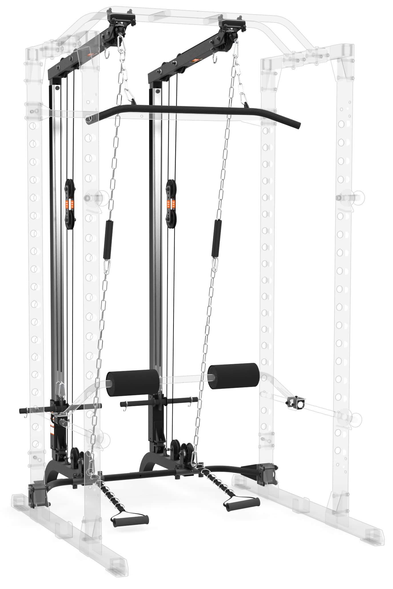 Fitness Reality Super Max 810 XLT Rack Power Cage w/ Optional LAT Pulldown and Leg Holdown Attachments, Squat and Bench Combos $274 + Free Shipping