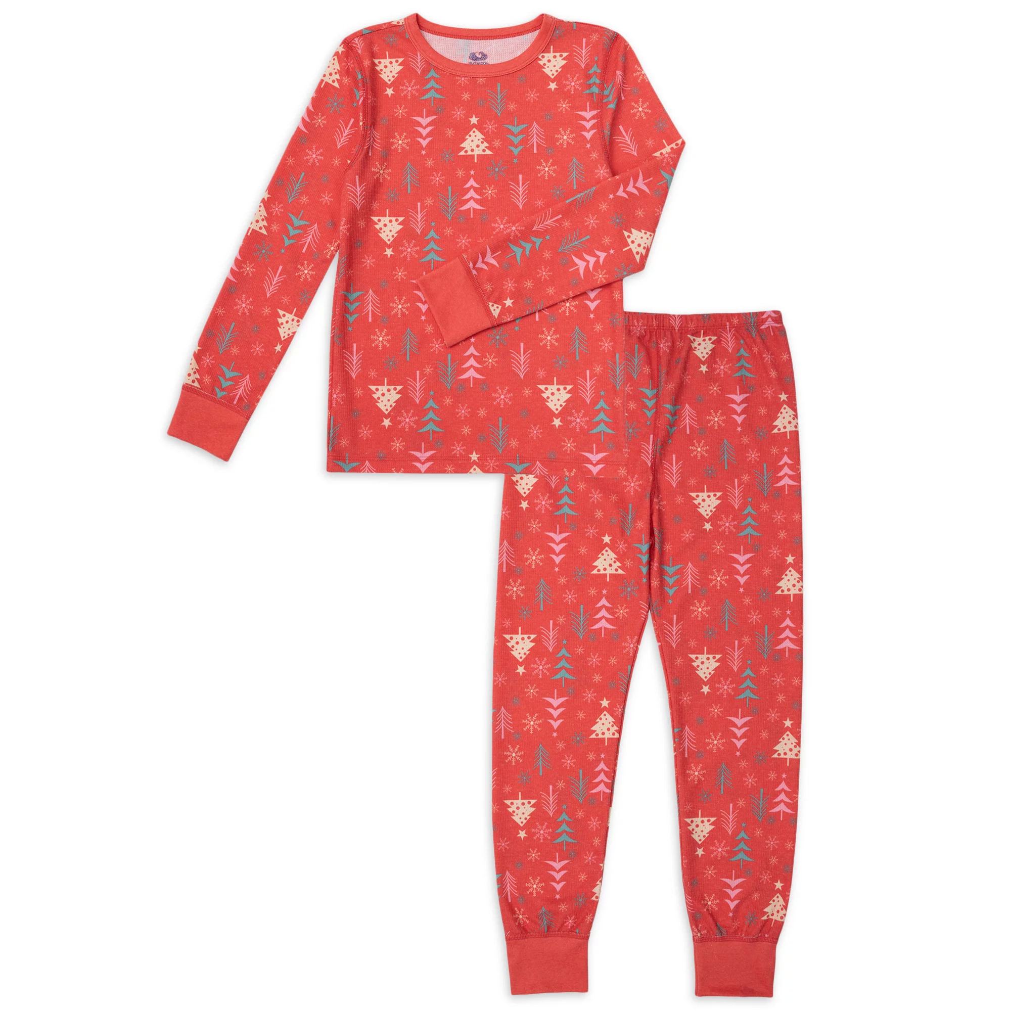 Fruit of the Loom Boy's & Girl's Holiday Thermal Top and Bottom Set (Red or Green, Sizes 4-18) $2.97 + Free S&H w/ Walmart+ or $35+