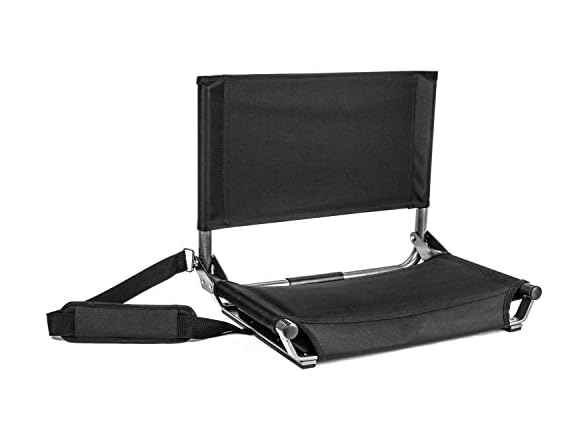 Woot Appsclusive: 20" Cascade Mountain Portable Folding Tech Stadium Seat (Black, Extra Wide) $21 + Free Shipping w/ Prime