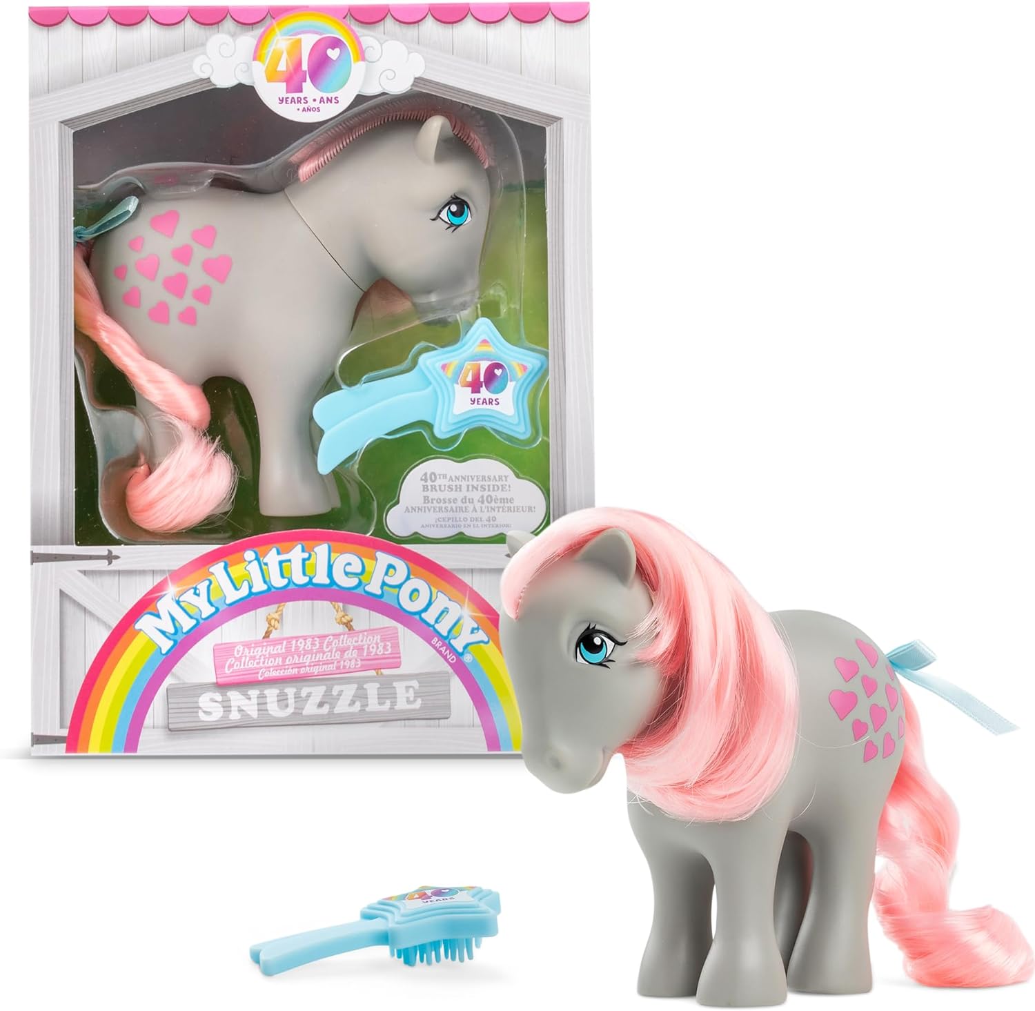 *Price Reduction* 4" My Little Pony 40th Anniversary Snuzzle Original 1983 Collection w/ Commemorative Brush $7.34 + Free Shipping w/ Prime or on $35+