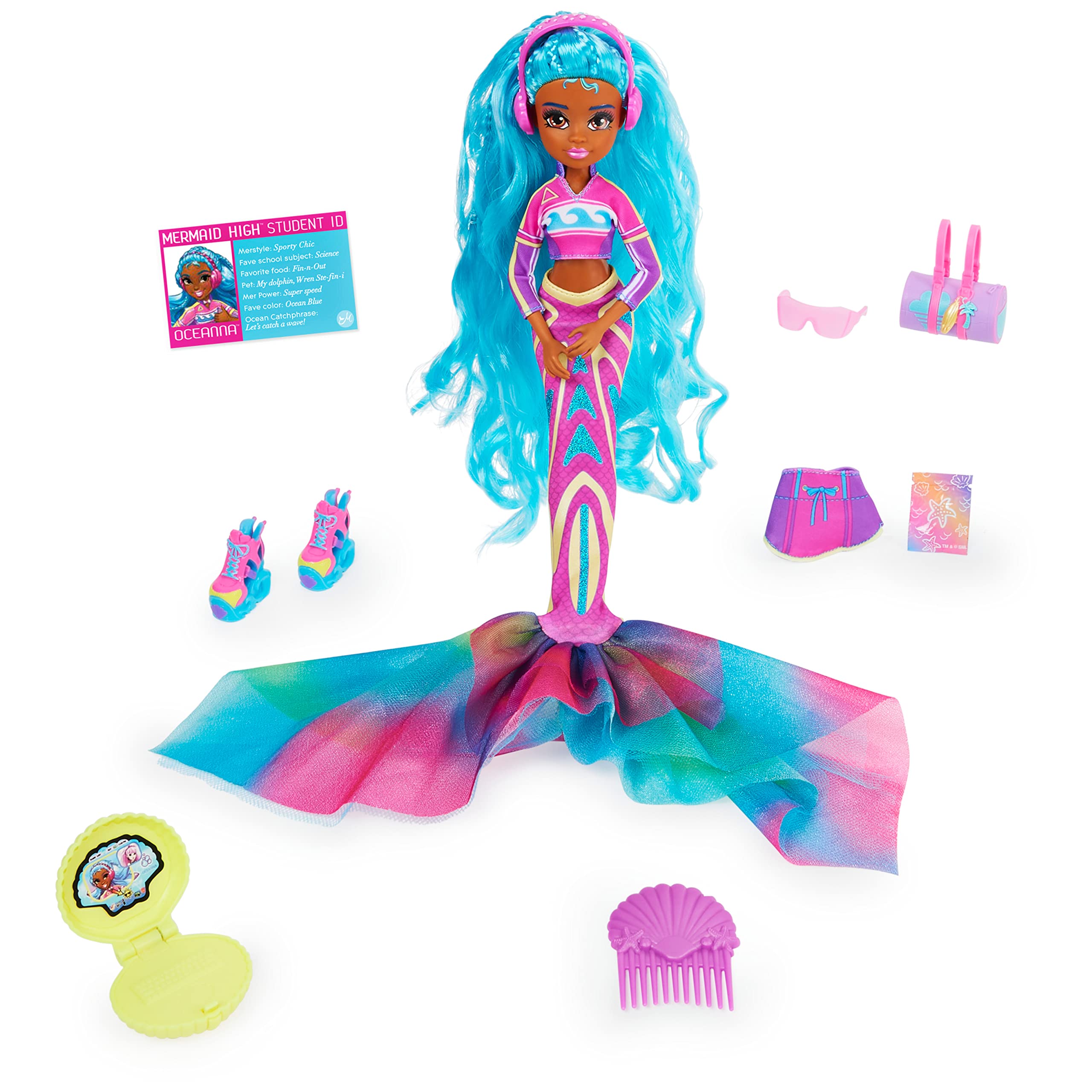 10.5" Mermaid High Oceanna Deluxe Mermaid Doll w/ Removable Tail & Fashion Accessories $6.66 + Free Shipping w/ Prime or on $35+