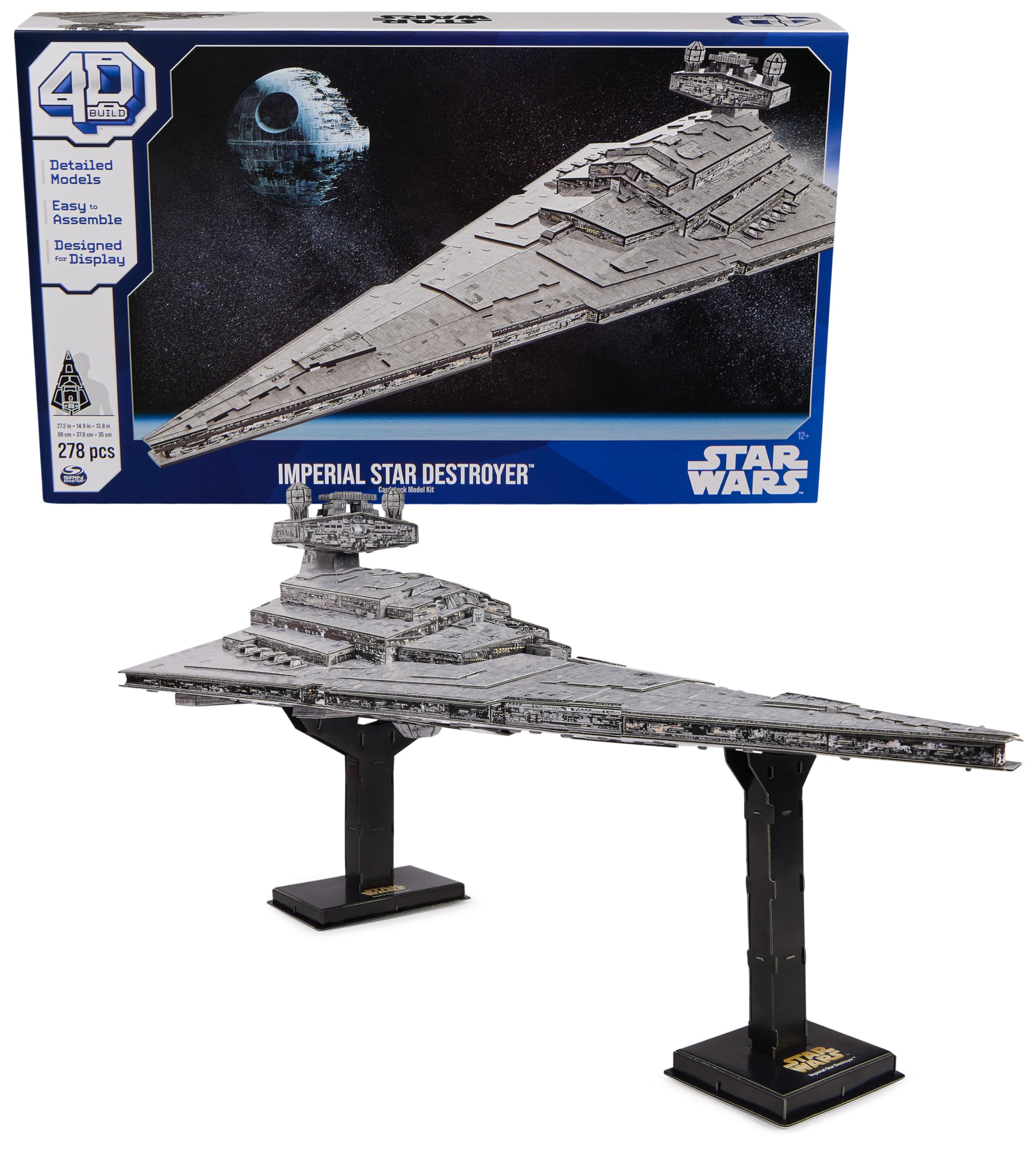 278-Piece 4D BUILD Star Wars Deluxe Imperial Star Destroyer Cardstock 3D Model Kit $13.20 + Free Shipping w/ Prime or on $35+