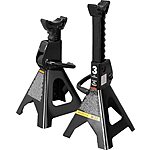 2-Pack 3-Ton Torin Double-Locking Steel Jack Stands (Black) $24 + Free Shipping w/ Prime