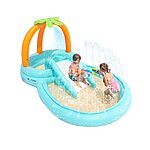 110&quot; x 71&quot; x 53&quot; Evajoy Kid's Inflatable Indoor/ Outdoor Play Center Pool w/ Slide &amp; Water Sprayers $51.05 + Free Shipping