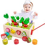 M Sanmersen Toddler Wooden Farm Shape Sorting Toy $11 + Free Shipping w/ Prime or on $35+