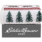 60&quot; x 50&quot; Eddie Bauer Ultra-Plush Collection Reversible Sherpa Fleece Cover Throw Blanket (2 Colors/Patterns) $14.70 + Free Shipping w/ Prime or on $35+