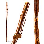 55&quot;  Brazos Rustic Wood Walking Stick (Hawthorn, Traditional Style Handle) $19.05 + Free Shipping w/ Prime or on $35+