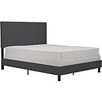 DHP Janford Upholstered Bed w/ Vertical Stitched Headboard (Queen, Gray Linen) $70 &amp; More + Free S/H w/ Prime