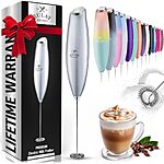 Zulay Powerful Milk Frother w/ Upgraded Titanium Motor (Metallic Silver) $5.93 + Free Shipping w/ Prime or on $35+