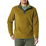 Amazon Essentials Men's Snap-Front Pullover Polar Fleece Jacket from $9.10