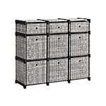 32.9&quot; x 31.2&quot; Songmics 9-Cube Fabric Storage Organizer (Heather Gray) $25 + Free Shipping w/ Prime