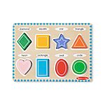 8-Piece Melissa &amp; Doug Shapes Toddler Wooden Chunky Puzzle $5 + Free Shipping w/ Prime or on $35+