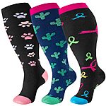 3-Pack Bropite Plus Size Knee High Compression Socks (Various) from $7.59 + Free Shipping w/ Prime or on $35+