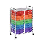 20-Drawer ECR4Kids Mobile Organizer Storage Cart (Multicolor) $38 + Free Shipping w/ Prime