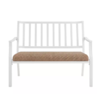 45.1&quot; 2-Person Hampton Bay Harbor Point Outdoor Bench (White Steel) $99 + Free Shipping