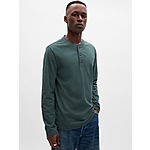 Gap Factory Extra 45% Off Clearance: Men's Everyday Long Sleeve Soft Henley T-Shirt $9.89, Women's Ribbed Crewneck Long SleeveT-Shirt $8.79 &amp; More + Free Shipping on $50+