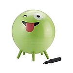 Gaiam Kids' Stay-n-Play Balance Ball $13 (Green Crazy Silly, Lime) + Free Shipping w/ Prime