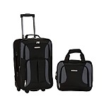 Rockland Luggage: 2-Piece Fashion Softside Upright Sets $26, 17&quot; Double Handle Rolling Backpack $13 &amp; More + Free Shipping w/ Prime