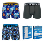 Crazyboxer Men's Graphic Boxer Briefs: 3-Pack Bud Light Sports (M, L) $7.31, 3-Pack Kellogg's Eggo (L, XL) $7.38 &amp; More + Free S&amp;H w/ Walmart+ or $35+