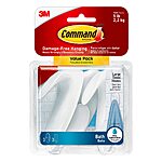 3-Count Command Water-Resistant Large Bath Towel Hook Value Pack $7.21 + Free Shipping w/ Prime or on $35+