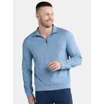 Athletic Works Men's and Big Men's ButterCore Quarter Zip Long Sleeve Shirt (Blue Moonlight Heather, Sizes M-3XL) $5.09 + Free S&amp;H w/ Walmart+ or on $35+