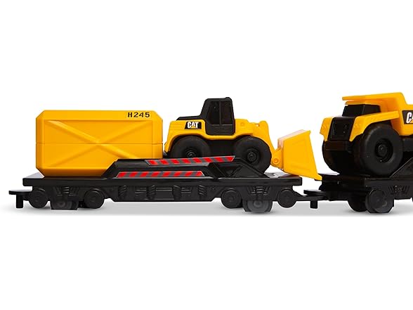 16-Piece CAT Construction Little Machines Power Tracks Battery Operated Train Set $17 + Free Shipping w/ Prime