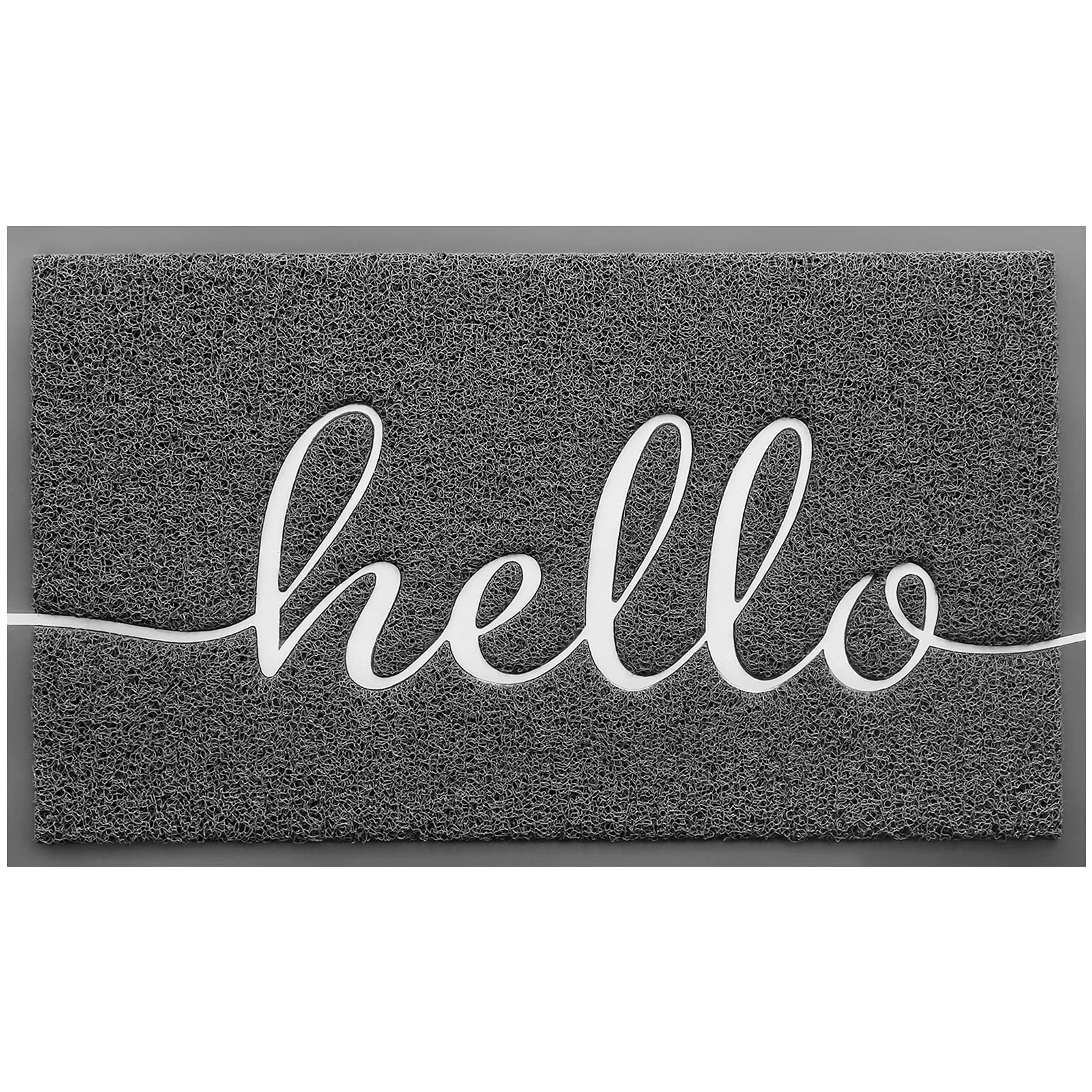30" x17.5" BeneathYourFeet PVC Non-Slip Door Mat (Hello) from $9.59 + Free Shipping w/ Prime or on $35+