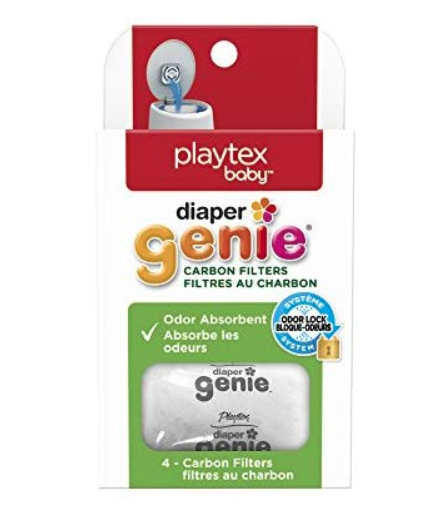 4-Pack Diaper Genie Playtex Carbon Filter Refills $4 + Free Shipping w/ Prime