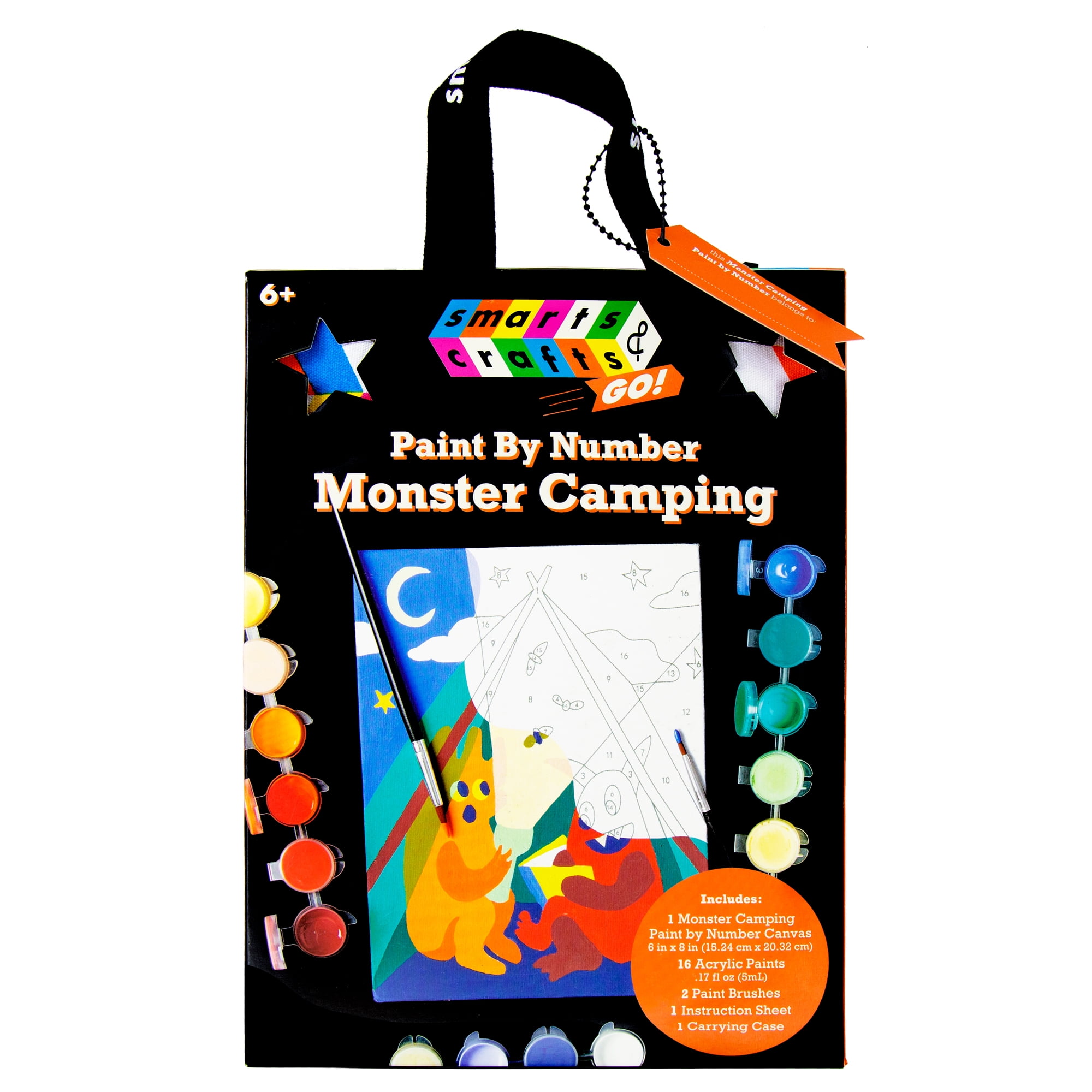 Smarts & Crafts: 21-Pc Monster Camping Kids' Paint by Number $3.37, Paint & Play Wood Unicorn Craft Set $7.53, 49-Pc Art Supply Library $17 + Free Shipping w/ Walmart+ or on $35+
