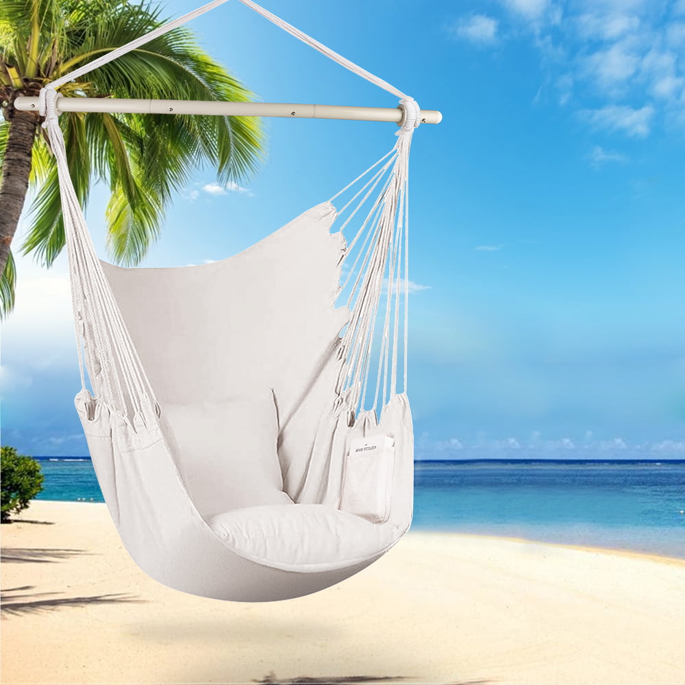 Segmart Large Hammock Chair Swing w/ 2 Seat Cushions and Carry Bag $25 + Free shipping w/ Walmart+ or on orders $35+
