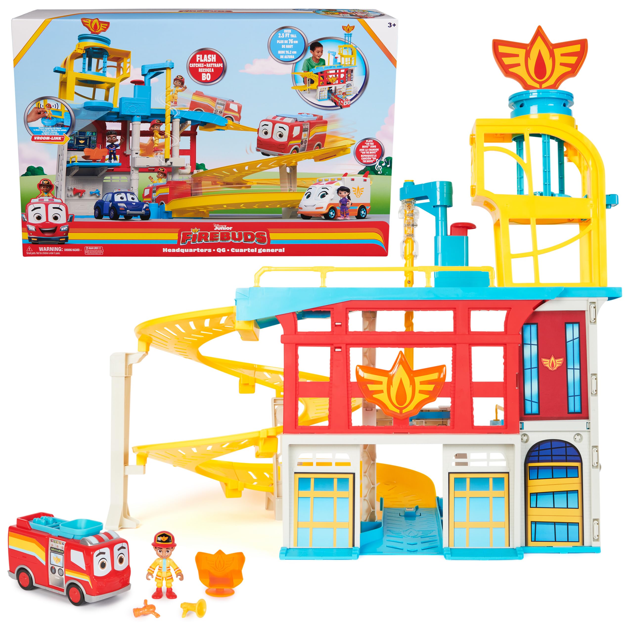 Disney Junior Firebuds HQ Vehicle Launcher Playset w/ Bo Action Figure, Vehicle, 3x Accessories, & Sticker Sheet $22.54 + Free Shipping w/ Prime or on $35+