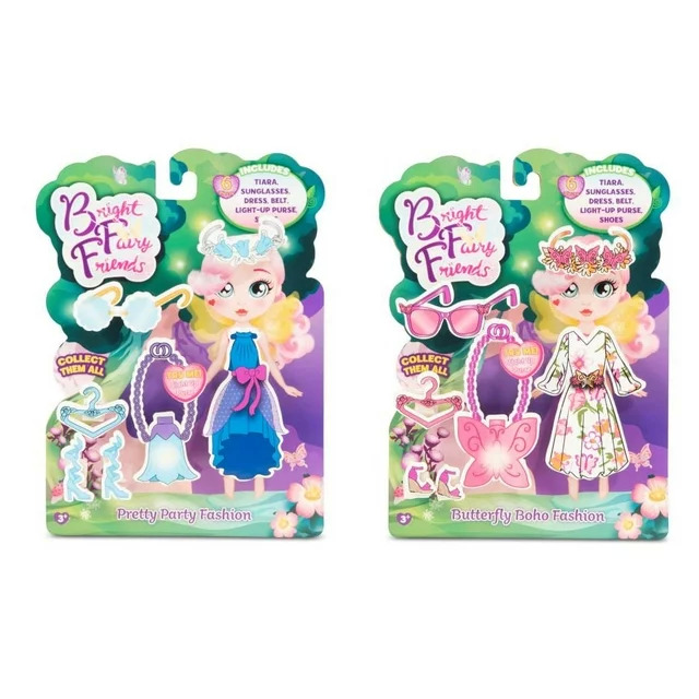 2-Pack Bright Fairy Friends Fashion Pack and Accessory Bundles: Pretty Party & Butterfly Boho or Sweet Chick & Flower Power $2.72 + Free S&H w/ Walmart+ or $35+
